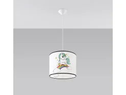 Lámparas colgantes Lincrone moderno de CLORURO DE POLIVINILO - 1 fuentes luminosas 3000K - L.30 x A.95 cm - multicolor
