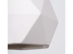 Lámparas Colgantes Mint Moderno De Cerámica - 1 Fuentes Luminosas - L.20 X A.125 Cm - Blanco