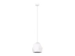 Lámparas colgantes Mintx moderno de cerámica - 1 fuentes luminosas 4000K - L.20 x A.125 cm - blanco