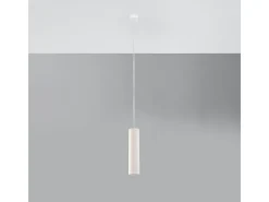 Lámparas colgantes Neoic moderno de cerámica - 1 fuentes luminosas 3000K - L.8 x A.132 cm - blanco