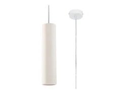 Lámparas colgantes Neoic moderno de cerámica - 1 fuentes luminosas 3000K - L.8 x A.132 cm - blanco