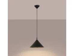 Lámparas colgantes Paloa escandinavo de acero - 1 fuentes luminosas 4000K - L.30 x A.76 cm - negro