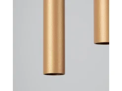Lámparas Colgantes Pastelo Moderno De Acero - 2 Fuentes Luminosas - L.15 X A.118 Cm - Dorado