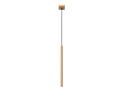 Lámparas Colgantes Pastelo Moderno De Acero - 1 Fuentes Luminosas - L.3,5 X A.115 Cm - Dorado