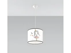Lámparas Colgantes Princess Moderno De Cloruro De Polivinilo - 1 Fuentes Luminosas - L.30 X A.95 Cm - Multicolor