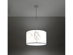 Lámparas Colgantes Princess Moderno De Cloruro De Polivinilo - 1 Fuentes Luminosas - L.40 X A.95 Cm - Multicolor