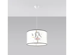 Lámparas colgantes Prinesa moderno de CLORURO DE POLIVINILO - 1 fuentes luminosas 3000K - L.40 x A.95 cm - multicolor