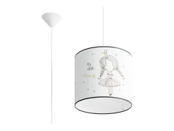 Lámparas colgantes Prinesa moderno de CLORURO DE POLIVINILO - 1 fuentes luminosas 4000K - L.30 x A.95 cm - multicolor