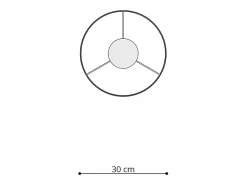 Lámparas colgantes Prinesa moderno de CLORURO DE POLIVINILO - 1 fuentes luminosas 4000K - L.30 x A.95 cm - multicolor