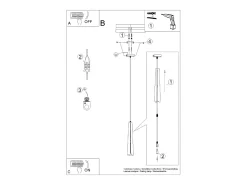 Lámparas Colgantes Prysm Escandinavo De Acero - 1 Fuentes Luminosas - L.8 X A.120 Cm - Blanco
