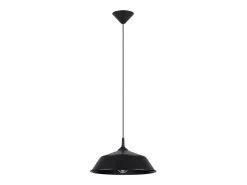 Lámparas colgantes Quarix escandinavo de acero - 1 fuentes luminosas 4000K - L.34 x A.74 cm - negro