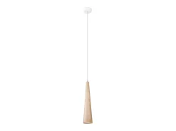 Lámparas colgantes Ravo escandinavo de madera - 1 fuentes luminosas 3000K - L.8 x A.120 cm - madera natural