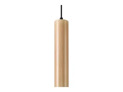 Lámparas colgantes Silno escandinavo de madera - 1 fuentes luminosas 4000K - L.8 x A.105 cm - madera natural