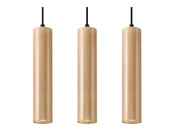 Lámparas colgantes Silno escandinavo de madera - 3 fuentes luminosas 3000K - L.45 x A.90 cm - madera natural