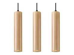 Lámparas colgantes Silno escandinavo de madera - 3 fuentes luminosas 3000K - L.45 x A.90 cm - madera natural