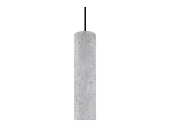 Lámparas colgantes Solvix industrial de concreto - 1 fuentes luminosas 4000K - L.8 x A.105 cm - gris