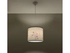 Lámparas Colgantes Sowy Moderno De Cloruro De Polivinilo - 1 Fuentes Luminosas - L.40 X A.82 Cm - Multicolor