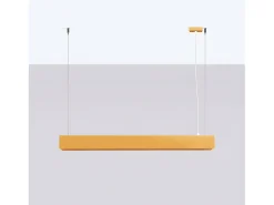 Lámparas Colgantes Spark Moderno De Acero - 1 Fuentes Luminosas - L.100 X A.120 Cm - Dorado