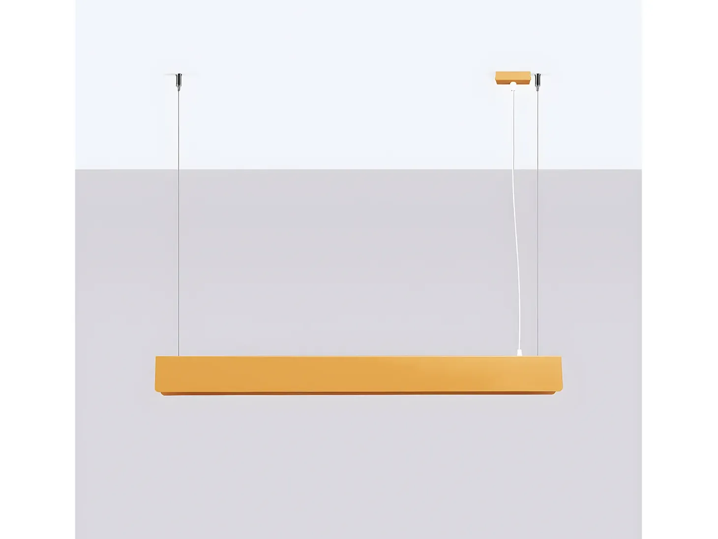 Lámparas Colgantes Spark Moderno De Acero - 1 Fuentes Luminosas - L.100 X A.120 Cm - Dorado