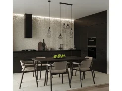 Lámparas Colgantes Suba Industrial De Acero - 1 Fuentes Luminosas - L.12 X A.139 Cm - Negro