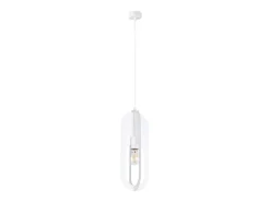 Lámparas colgantes Synexus moderno de acero - 1 fuentes luminosas 4000K - L.11 x A.140 cm - blanco