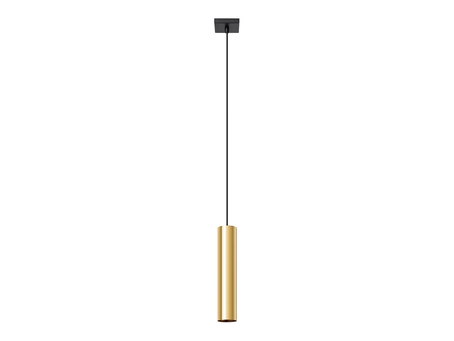 Lámparas colgantes Toris moderno de acero - 1 fuentes luminosas 3000K - L.8 x A.100 cm - brillo dorado