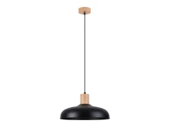Lámparas colgantes Velture escandinavo de acero - 1 fuentes luminosas 3000K - L.38 x A.120 cm - negro