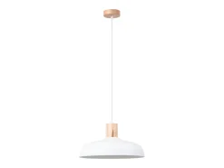 Lámparas colgantes Velture escandinavo de acero - 1 fuentes luminosas 3000K - L.38 x A.120 cm - blanco