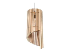 Lámparas colgantes Zenexia escandinavo de madera - 1 fuentes luminosas 4000K - L.21 x A.120 cm - madera natural