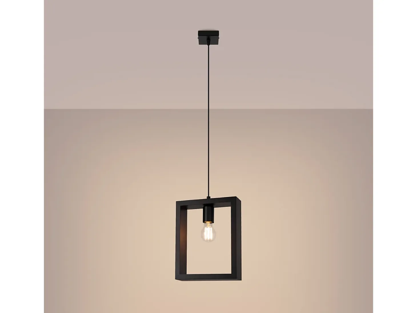 Lámparas colgantes Zodiara escandinavo de acero/madera - 1 fuentes luminosas 4000K - L.24 x A.133 cm - wengué