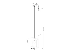 Lámparas colgantes Zodiara escandinavo de acero/madera - 1 fuentes luminosas 4000K - L.24 x A.133 cm - madera natural