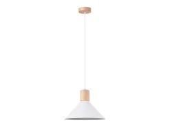 Lámparas colgantes Zorra escandinavo de acero - 1 fuentes luminosas 3000K - L.30 x A.120 cm - blanco