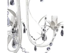 Lámparas de araña de cristal 2 unidades blanco elegante ES989034