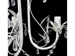 Lámparas de araña de cristal 2 unidades blanco elegante ES989034