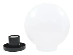 Lámparas de bola LED 4 unidades esféricas PMMA 25 cm ES193663