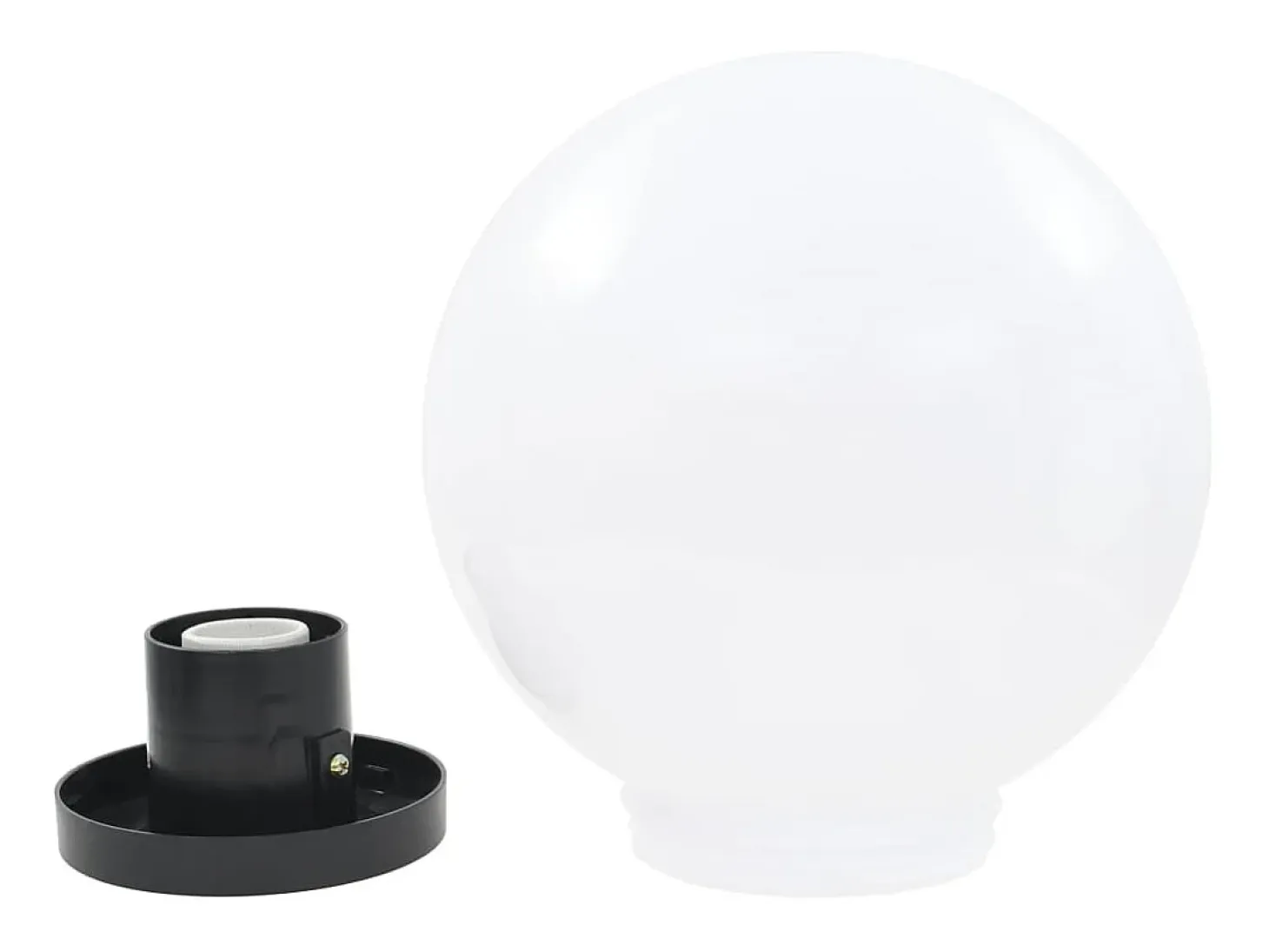 Lámparas de bola LED 4 unidades esféricas PMMA 25 cm ES193663
