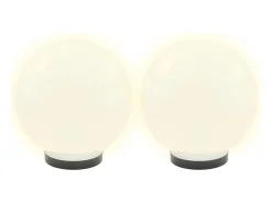 Lámparas de bola LED 4 unidades esféricas PMMA 25 cm ES193663