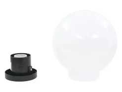 Lámparas de bola LED 4 unidades esféricas PMMA 20 cm ES537987