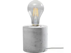 Lámparas de escritorio Nalvado industrial de concreto - 1 fuentes luminosas 4000K - L.10 x A.10 cm - gris