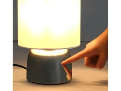 Lámparas de mesa táctiles 2 unidades blanco E14 ES144319
