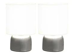 Lámparas de mesa táctiles 2 unidades blanco E14 ES144319