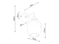 Lámparas de pared Allivon moderno de acero - 1 fuentes luminosas 3000K - L.25 x A.29 cm - negro