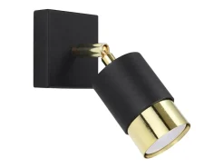 Lámparas de pared Alvor moderno de acero - 1 fuentes luminosas 4000K - L.8 x A.16 cm - oro negro