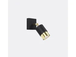 Lámparas de pared Alvor moderno de acero - 1 fuentes luminosas 3000K - L.8 x A.16 cm - oro negro