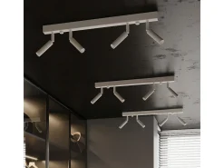 Lámparas de pared Astix moderno de aluminio - 1 fuentes luminosas 4000K - L.3 x A.20 cm - blanco