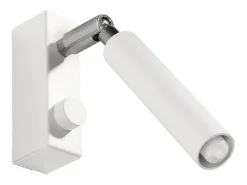 Lámparas de pared Astix moderno de aluminio - 1 fuentes luminosas 3000K - L.3 x A.20 cm - blanco