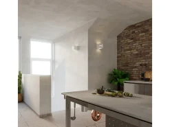 Lámparas de pared Astra line moderno de cerámica - 1 fuentes luminosas 3000K - L.14 x A.14 cm - blanco