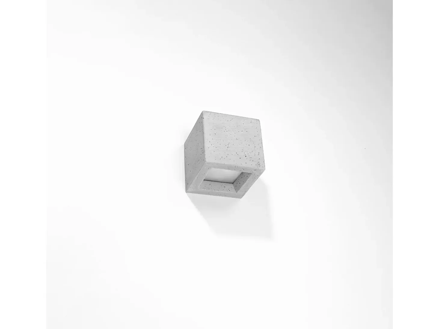 Lámparas de pared Astra moderno de hormigón/vidrio - 1 fuentes luminosas 3000K - L.12 x A.10 cm - gris