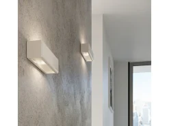 Lámparas de pared Beais moderno de cerámica - 1 fuentes luminosas 4000K - L.14 x A.14 cm - blanco