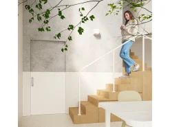 Lámparas de pared Beais moderno de cerámica - 1 fuentes luminosas 4000K - L.14 x A.14 cm - blanco